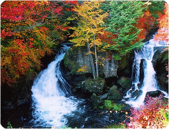 紅葉　日光　竜頭の滝