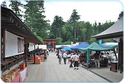 ひばらさんの栃木探訪-ひばら　大前神社　骨董市